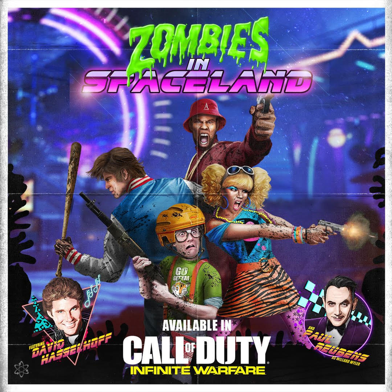 Illustration for article titled Next Call of Duty Has '80s Zombies With David Hasselhoff And Pee-wee Herman
